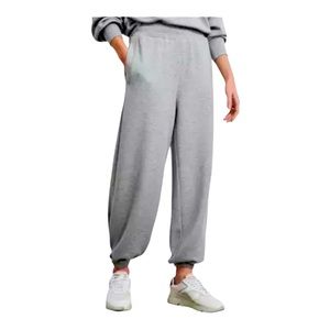 NWOT Varley Laverne High Waisted Light Grey Marl Sweatpants Size Medium